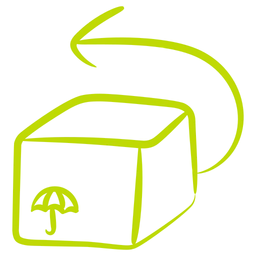 Starannie zapakowana wysyłka Ikona